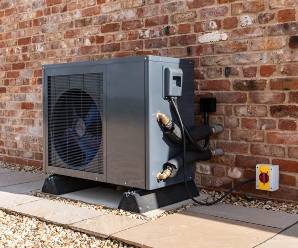 Air,Source,Heat,Pump,Fitted,Outside,A,New,Home